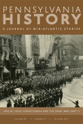 Pennsylvania History-a Journal Of Mid-atlantic Studies