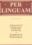 Per Linguam-a Journal Of Language Learning