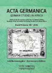 Acta Germanica-德國(guó)非洲研究