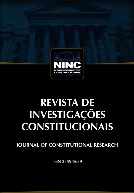 Revista De Investigacoes Constitucionais-journal Of Constitutional Research