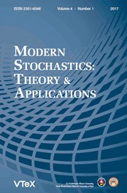 Modern Stochastics-theory And Applications