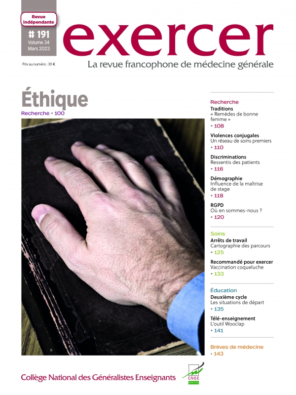 Exercer-la Revue Francophone De Medecine Generale